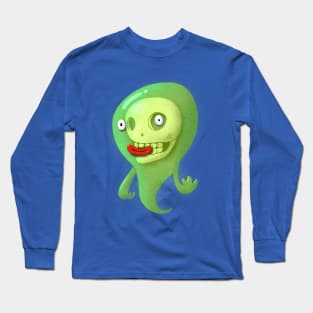 Happy ghost transparent Long Sleeve T-Shirt